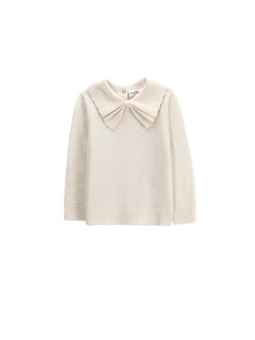 Coccodrillo Coccodrillo Sweter ZC6172101EBG-003 Kremowy Regular Fit