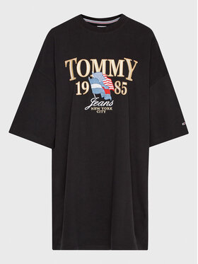 Tommy Jeans Tommy Jeans Tričko Luxe DW0DW15087 Čierna Regular Fit