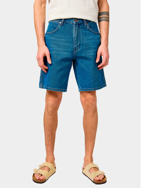 Wrangler Wrangler Szorty jeansowe FRONTIER SHORT Niebieski Regular Fit