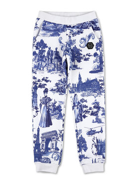 PHILIPP PLEIN PHILIPP PLEIN Spodnie dresowe 5949 Biały Jogger Fit