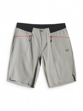 4F 4F Szorty sportowe TREKKING Szary Regular Fit