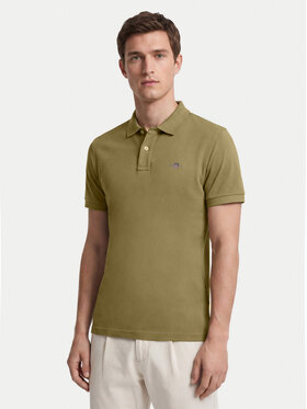 Gant Gant Polo Shield 2210 Zielony ciemny Regular Fit
