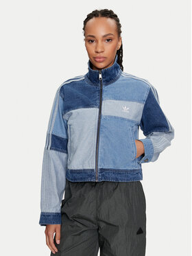 adidas adidas Geacă de blugi KSENIASCHNAIDER IU2464 Albastru Loose Fit