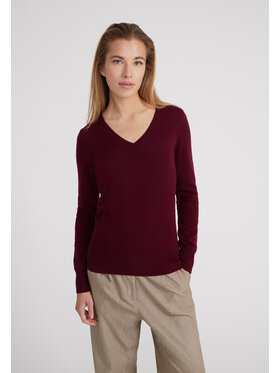Style Republic Style Republic Sweter Kaszmir Czerwony ciemny Comfort Fit