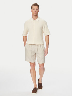 Jack & Jones Jack & Jones Kratke hlače Bill 12253134 Bež Wide Leg