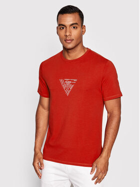 Guess Guess T-Shirt Jimmy M2YI30 J1311 Czerwony Slim Fit