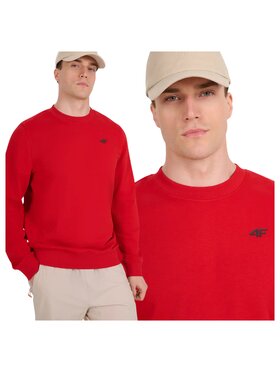 4F 4F Felpa 4FWMM00TSWSM1767-062S Rosso Regular Fit