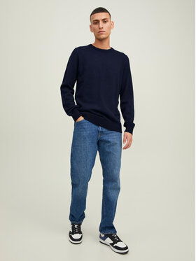 Jack&Jones Džemper 12212816 Tamnoplava Regular Fit