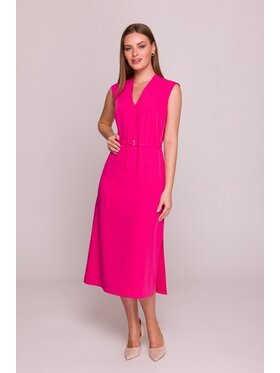Stylove Stylove Sukienka codzienna S410 Różowy A-Line Fit