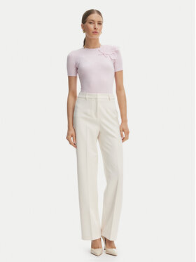 Morgan Morgan Auduma bikses 242-POYA.F Écru Straight Fit