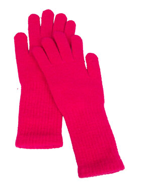 ALLORA BE UNIQUE ALLORA BE UNIQUE Guanti da donna z królika i poliestru Rosa