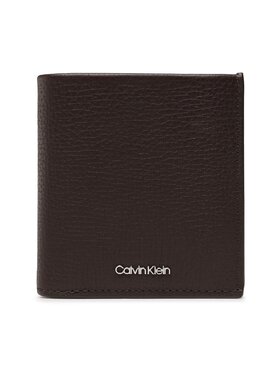 Calvin Klein Calvin Klein Mazs vīriešu maks Minimalism Trifold 6Cc W/Coin K50K509624 Brūns