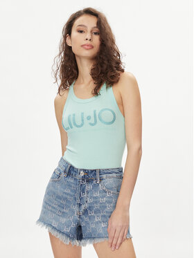 Liu Jo Liu Jo Топ MA4327 J4695 Зелений Slim Fit
