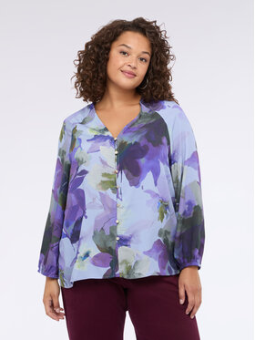 Fiorella Rubino Fiorella Rubino Koszula 5002L000165N0R9 Fioletowy A-Line Fit