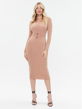 Elisabetta Franchi Elisabetta Franchi Strickkleid AM-13S-36E2-V450 Braun Slim Fit