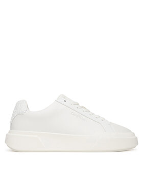 Calvin Klein Calvin Klein Sportcipők Chunky Cupsole Laceup Lth Bt Aop YW0YW02036 Fehér