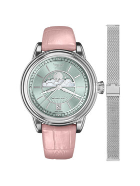 Aviator Aviator Zegarek V.1.33.0.261.4.PM-SET Srebrny