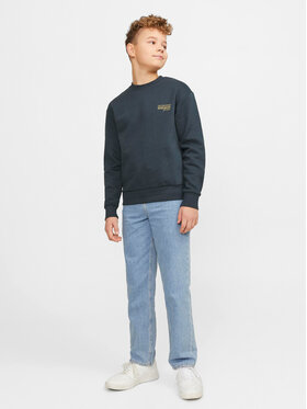 Jack&Jones Junior Jeans Hlače Chris 12251365 Modra Relaxed Fit