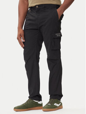 Aeronautica Militare Aeronautica Militare Pantaloni din material 252PA1329UCT0244 Negru Regular Fit