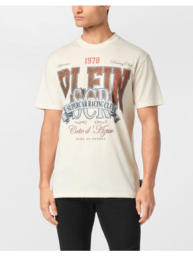PHILIPP PLEIN PHILIPP PLEIN T-Shirt 24701 Biały Regular Fit