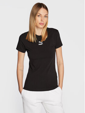 Puma Puma Tričko Classic 535610 Čierna Slim Fit