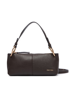 Calvin Klein Calvin Klein Käekott Slouchy Leather Small Conv Bag LV04F3659G Pruun