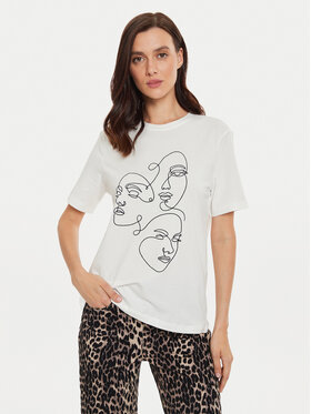 Vila Vila T-shirt Sybil 14097370 Bijela Regular Fit