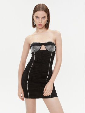 Patrizia Pepe Patrizia Pepe Коктейльна сукня 2A2637/J153-K103 Чорний Slim Fit