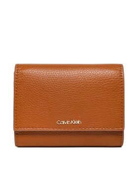 Calvin Klein Calvin Klein Große Damen Geldbörse Ck Elevated Trifold Md Pbl K60K610257 Braun