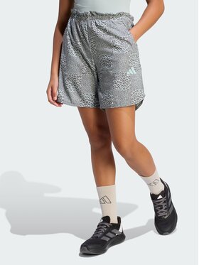 adidas adidas Szorty materiałowe 158914 Zielony Loose Fit