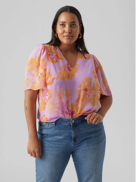 Vero Moda Curve Vero Moda Curve Bluza 10289210 Vijolična Regular Fit
