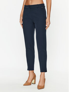 Maryley Maryley Kalhoty z materiálu 23IB52Z/41MO Tmavomodrá Regular Fit