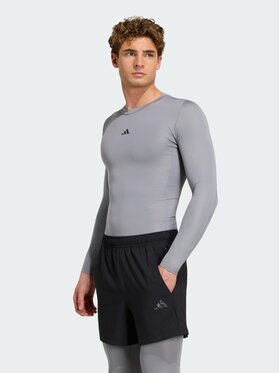 adidas adidas Koszulka techniczna 136943 Szary Fitted Fit