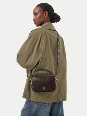 Calvin Klein Calvin Klein Borsetta Ck Croc Camera Bag LV04F3905G Marrone scuro