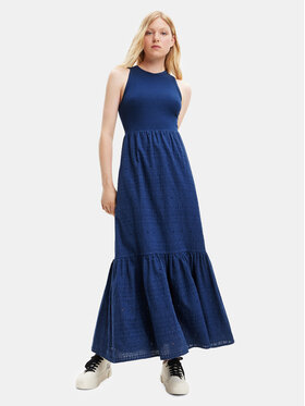 Desigual Desigual Nyári ruha 23SWVW84 Sötétkék Regular Fit