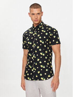 Jack&Jones Jack&Jones Marškiniai Sunshade 12249217 Juoda Slim Fit