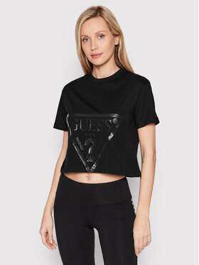 Guess Guess Футболка V2YI06 K8HM0 Чорний Regular Fit