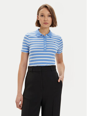 Tommy Hilfiger Tommy Hilfiger Polokošile 1985 WW0WW39530 Modrá Slim Fit
