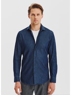 Pako Lorente Pako Lorente Koszula P25WF-1X-016 Granatowy Slim Fit