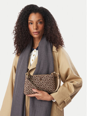 Tommy Hilfiger Tommy Hilfiger Borsetta Th Jacquard Mini Shoulder Bag AW0AW19006 Marrone