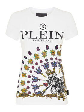 PHILIPP PLEIN PHILIPP PLEIN T-Shirt 3673 Biały Regular Fit