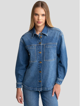 BIG STAR BIG STAR Koszula jeansowa BRENDA_474_140 Niebieski Comfort Fit