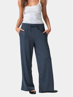 TeeShoppen TeeShoppen Spodnie materiałowe 'Basic Collection' Szary Oversize