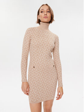 Gaudi Gaudi Strickkleid 321FD13004 Beige Regular Fit