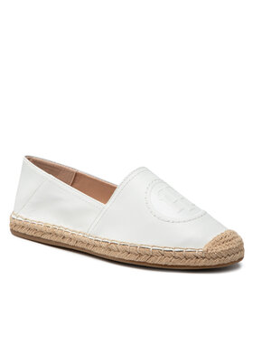 Tommy Hilfiger Tommy Hilfiger Espadrile Th Logo Leather Espadrille FW0FW06168 Alb