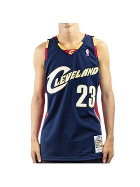 Mitchell & Ness Mitchell & Ness Tank top NBA SWINGMAN ALTERNATE JERSEY CAVALIERS 08 LEBRON JAMES Granatowy Regular Fit