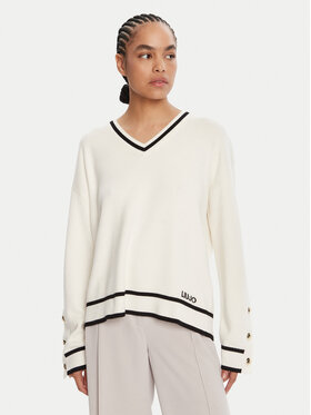 Liu Jo Sport Liu Jo Sport Džemper TF5229 MS59L Écru Regular Fit