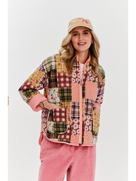 NAOKO NAOKO Prechodná bunda Spring Me Up Ružová Regular Fit