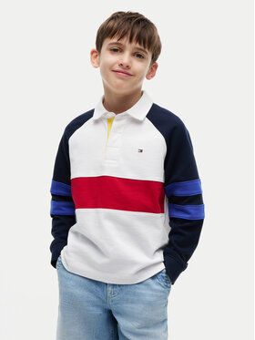 Tommy Hilfiger Tommy Hilfiger Tricou polo Colourblock KB0KB10584 Alb Regular Fit