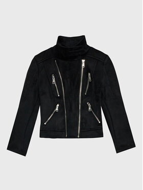 Guess Guess Jakna od imitacije kože J1BL30 WE0L0 Crna Regular Fit
